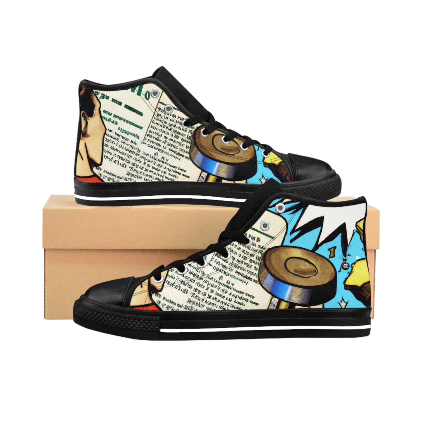 Melvinia the Shoemaker - Comic Book Hi Tops