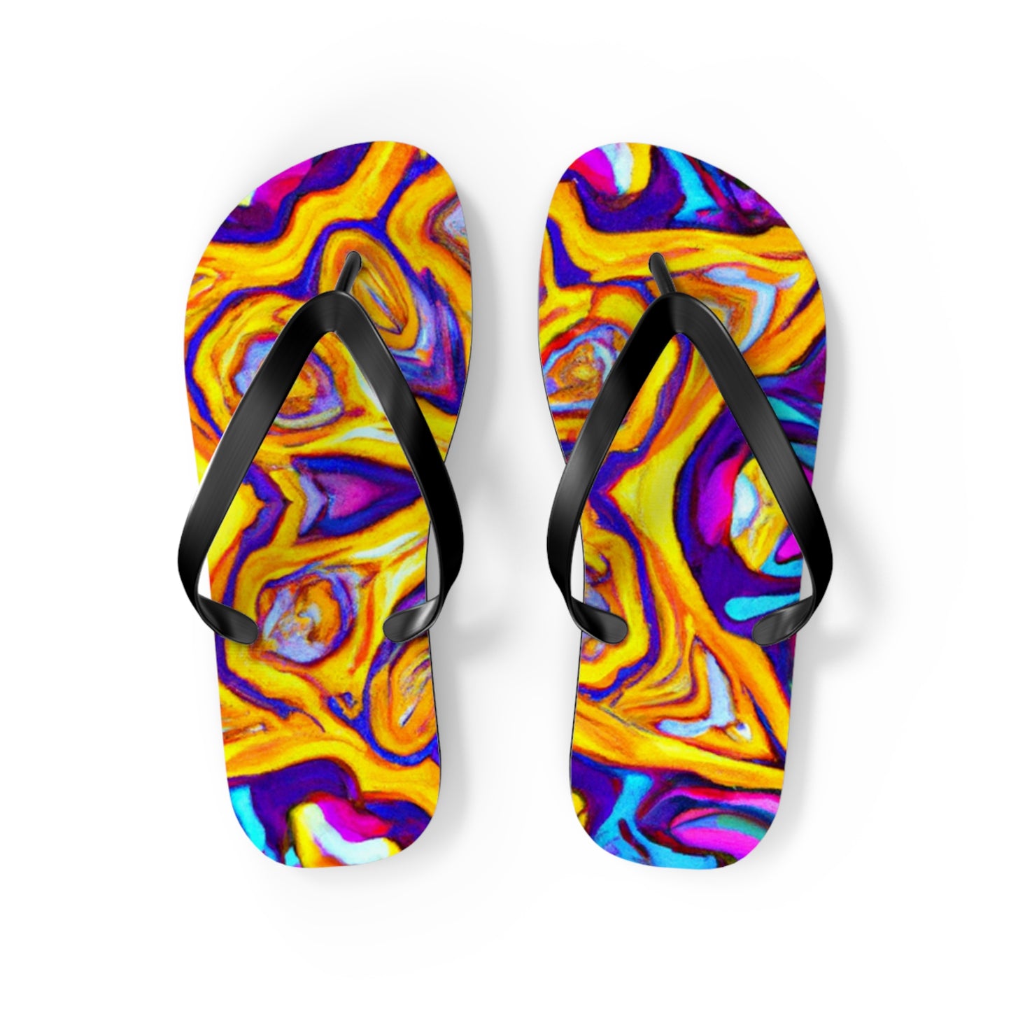 Hazel Stiles, Shoe Maker - Psychedelic Trippy Flip Flop Beach Sandals