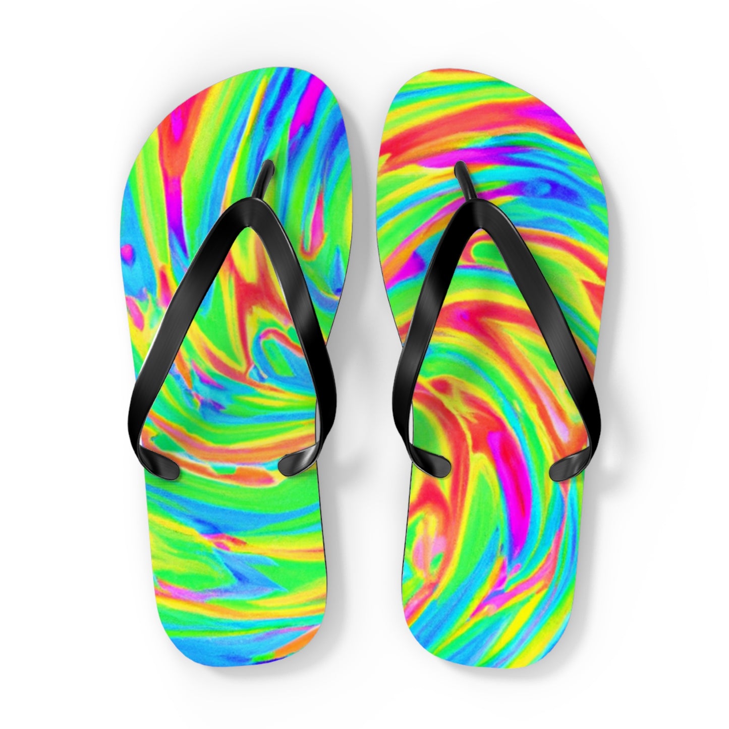 Anastasia Bootmaker - Psychedelic Trippy Flip Flop Beach Sandals