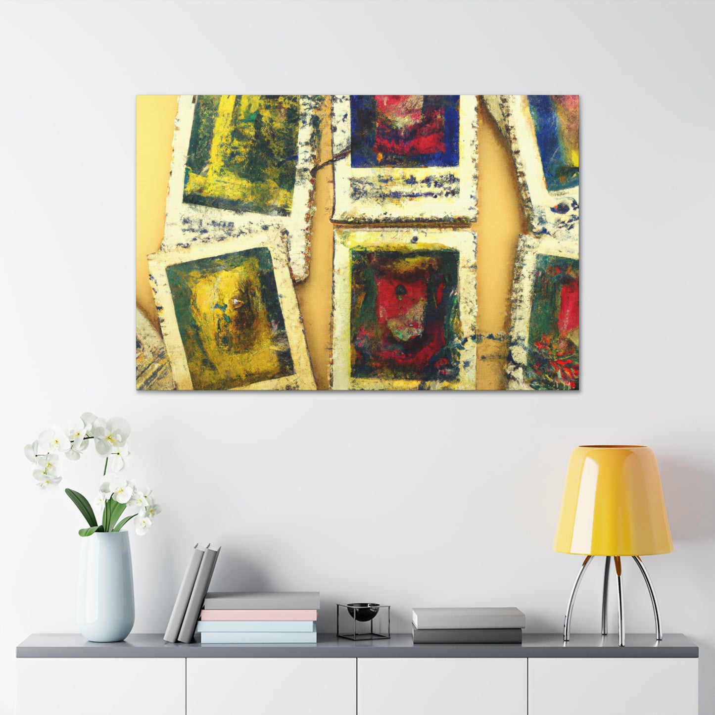 Global Wonders Postage Stamps - Postage Stamp Collector Canvas Wall Art