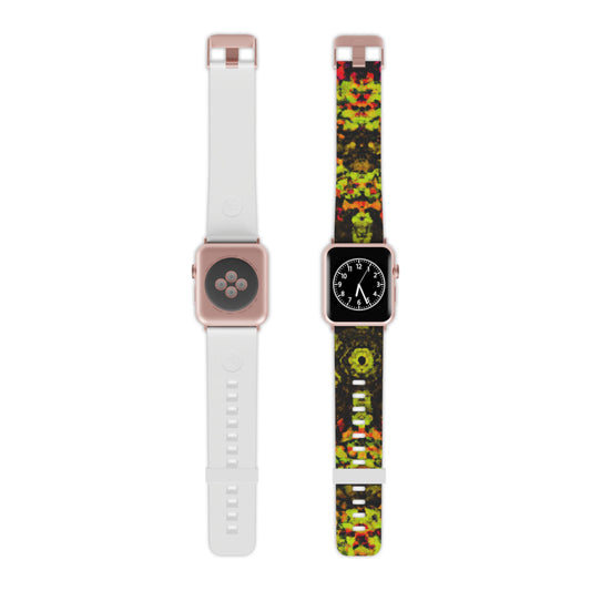 Félicien Perrin - Trippy Hippy Boho Psychedelic Apple Wrist Watch Band