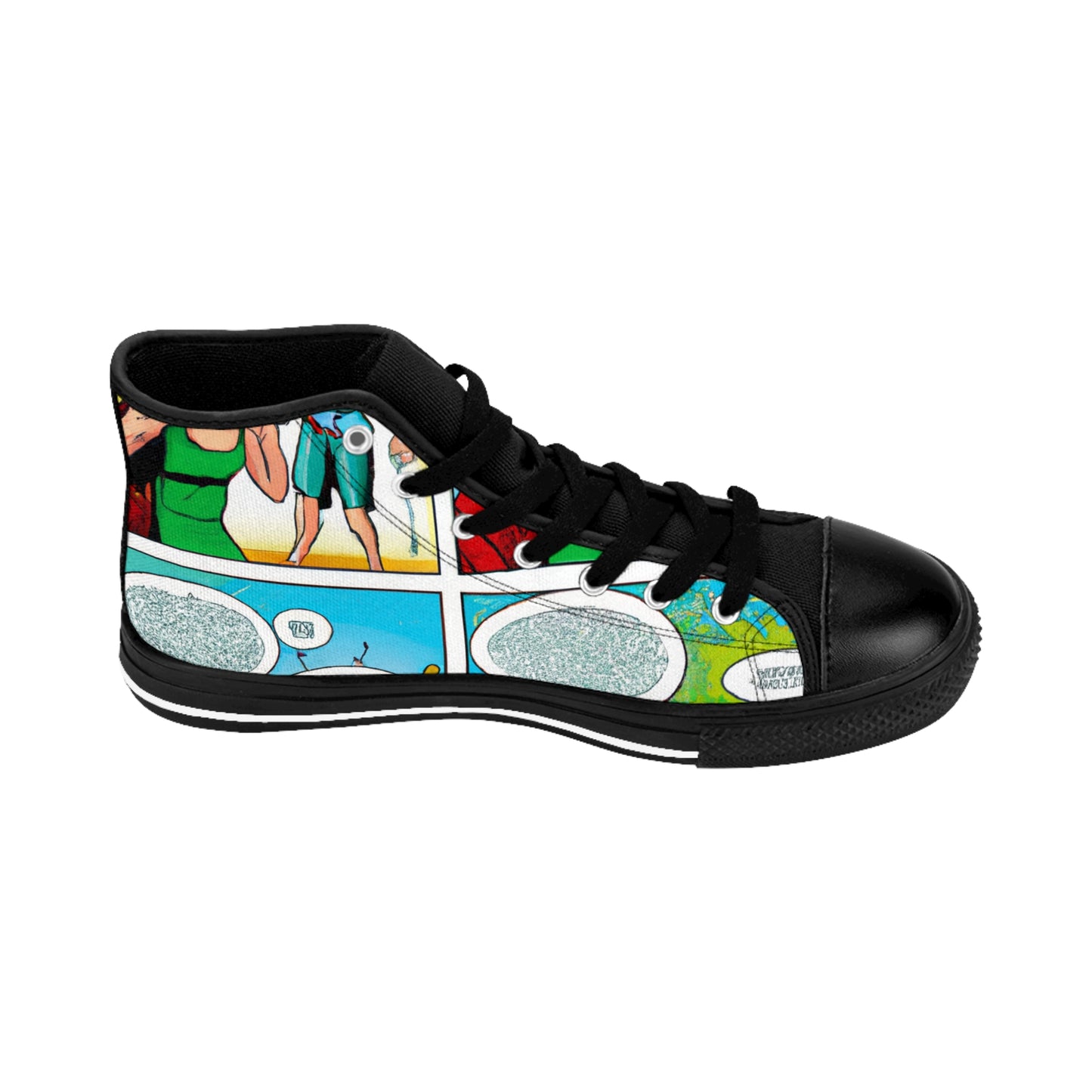 Sir Eliwynne, the Shoe Magnifico - Comic Book Hi Tops