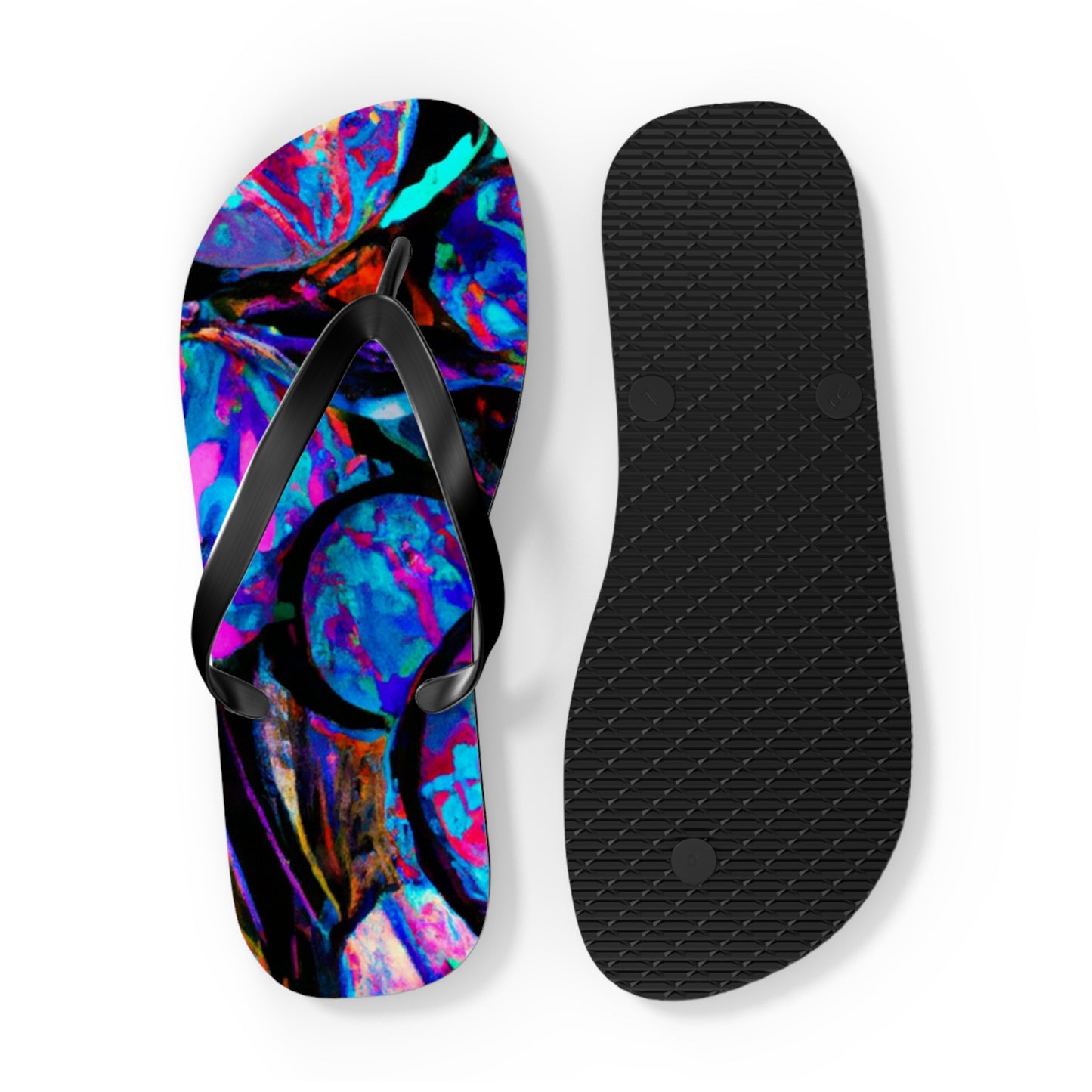 Caroline Craddock - Psychedelic Trippy Flip Flop Beach Sandals