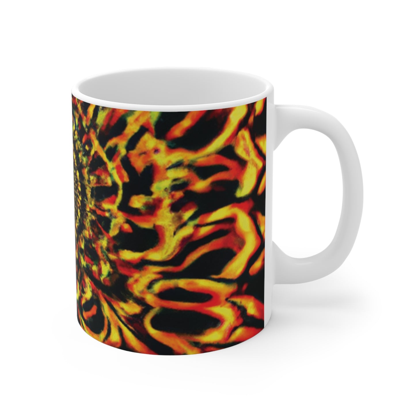 Kaffee King - Psychedelic Coffee Cup Mug 11 Ounce