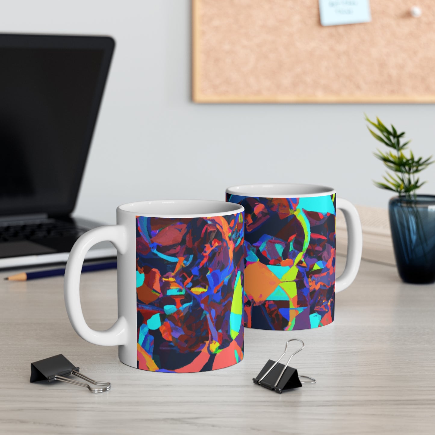 Oliver's Java Roast - Psychedelic Coffee Cup Mug 11 Ounce