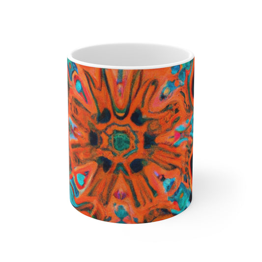 Mildred's Morning Blend Coffee - Psychedelic Coffee Cup Mug 11 Ounce