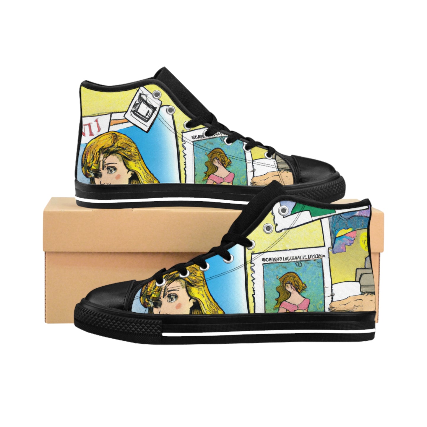 Avelina da Ferrara - Comic Book Hi Tops