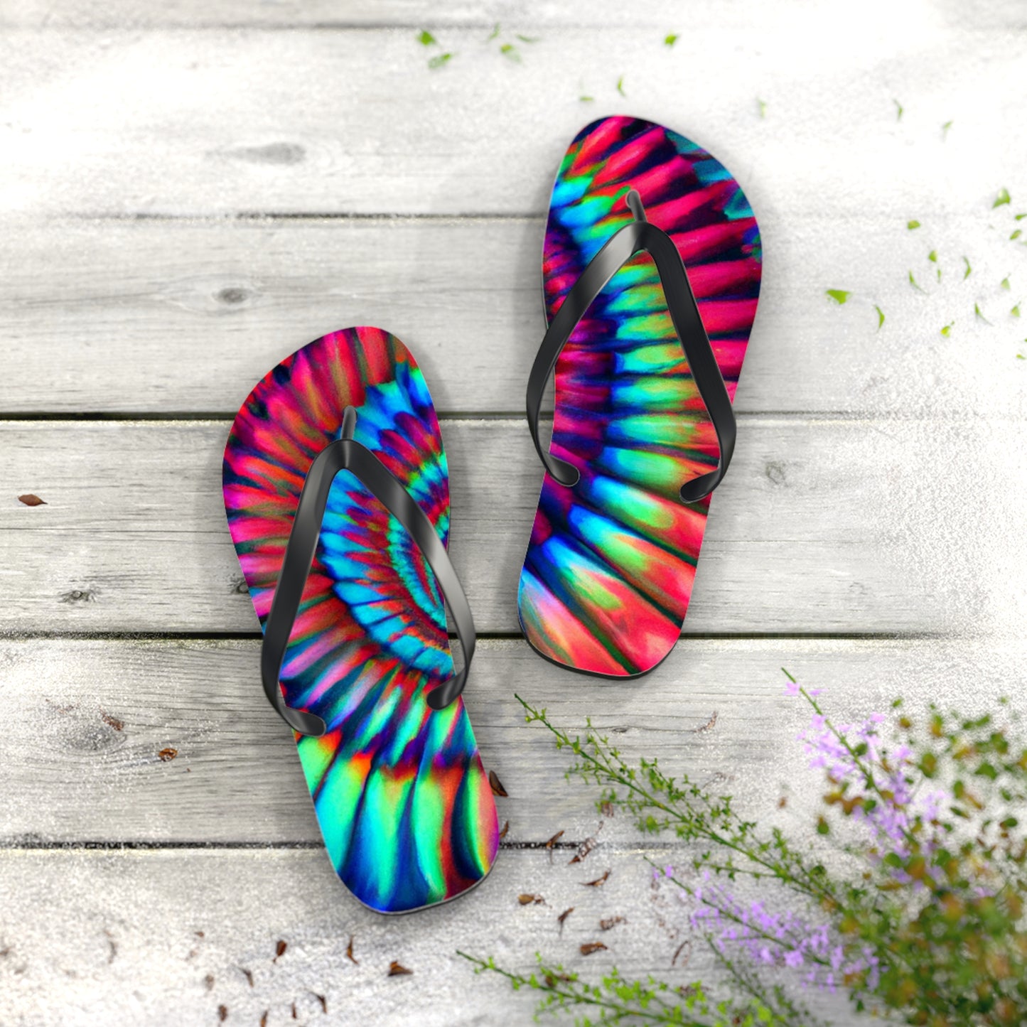 Hodgins Shoemakers - Psychedelic Trippy Flip Flop Beach Sandals