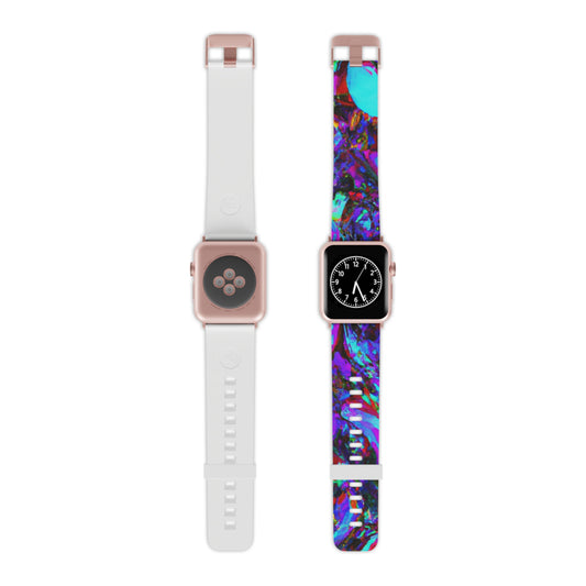 Auguste Duperon - Trippy Hippy Boho Psychedelic Apple Wrist Watch Band