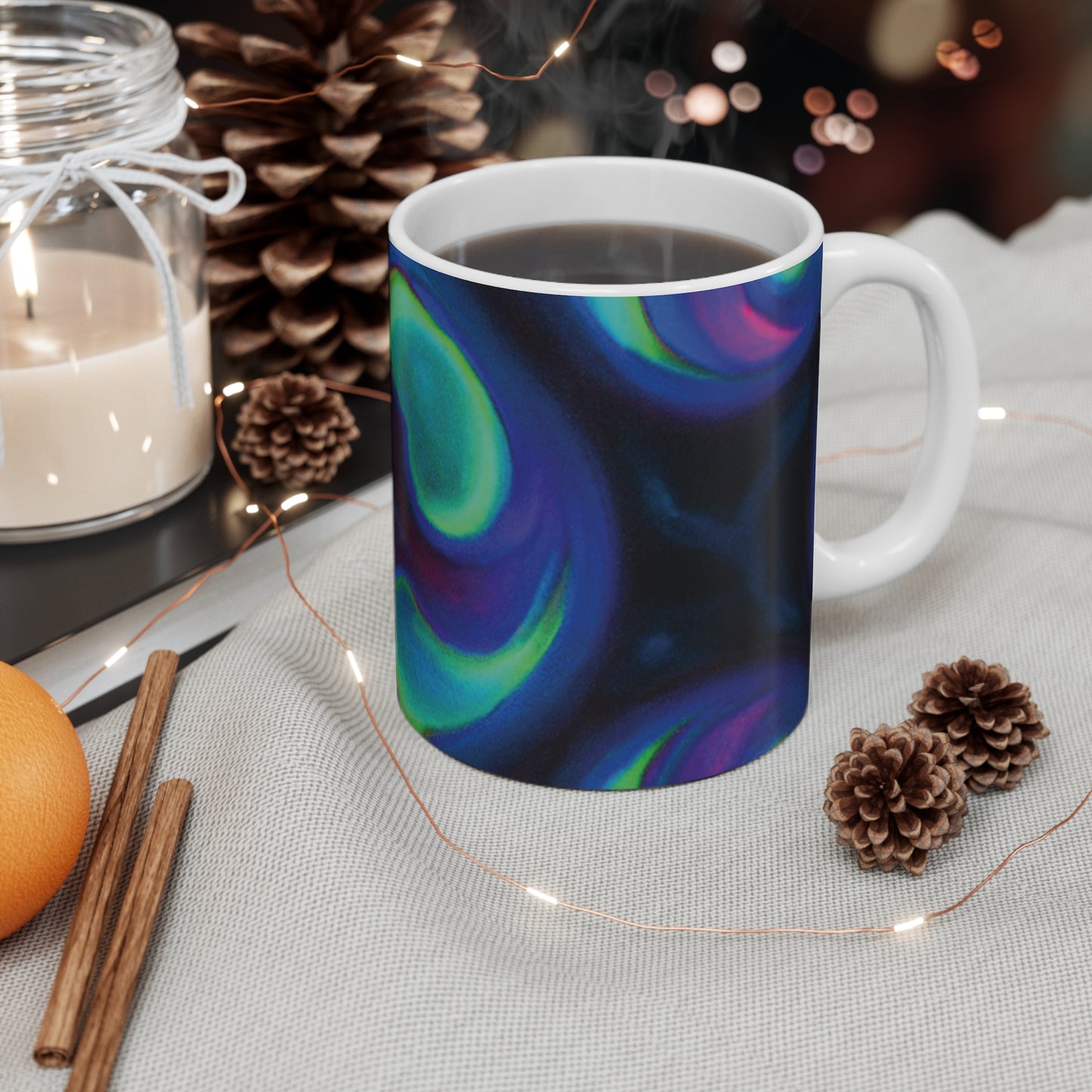 Thelberta's Best Brews - Psychedelic Coffee Cup Mug 11 Ounce