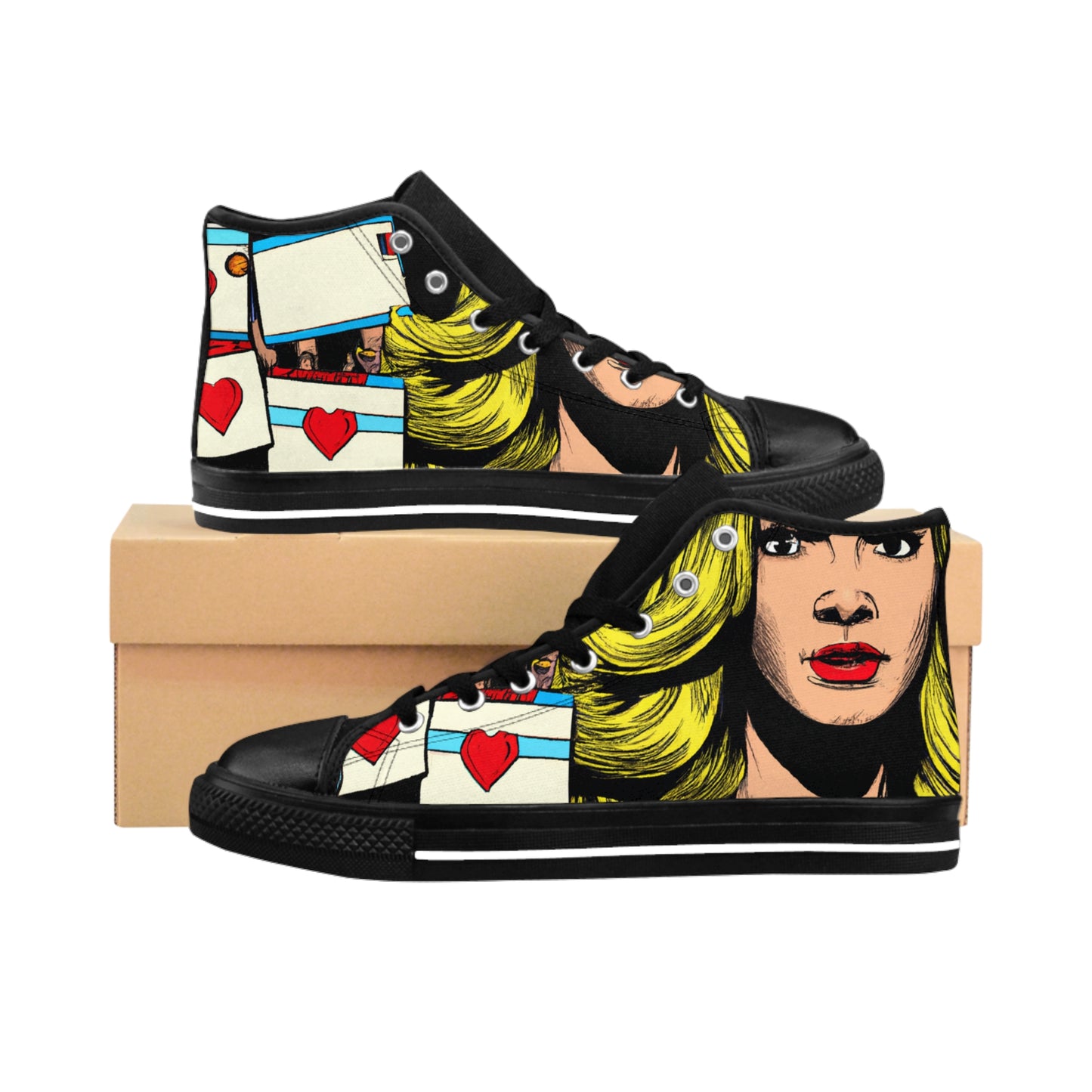 Sir Emanuell de la Suede - Comic Book Hi Tops