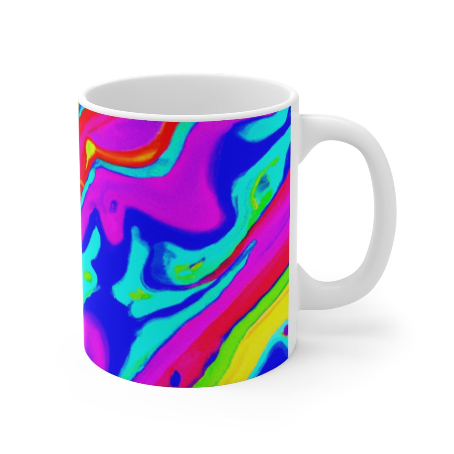 Winston's Deluxe Brews. - Psychedelic Coffee Cup Mug 11 Ounce