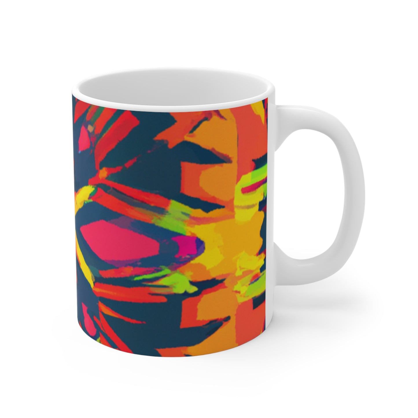 Arnie's Java Hut - Psychedelic Coffee Cup Mug 11 Ounce