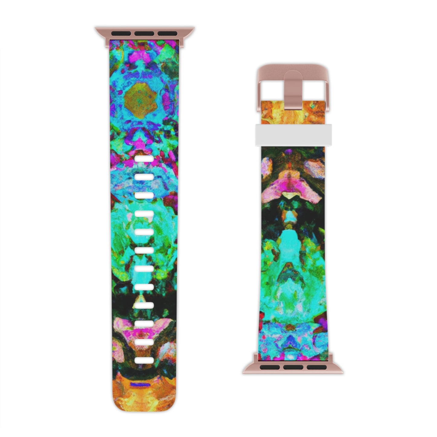 Nelson Glenfilded - Trippy Hippy Boho Psychedelic Apple Wrist Watch Band