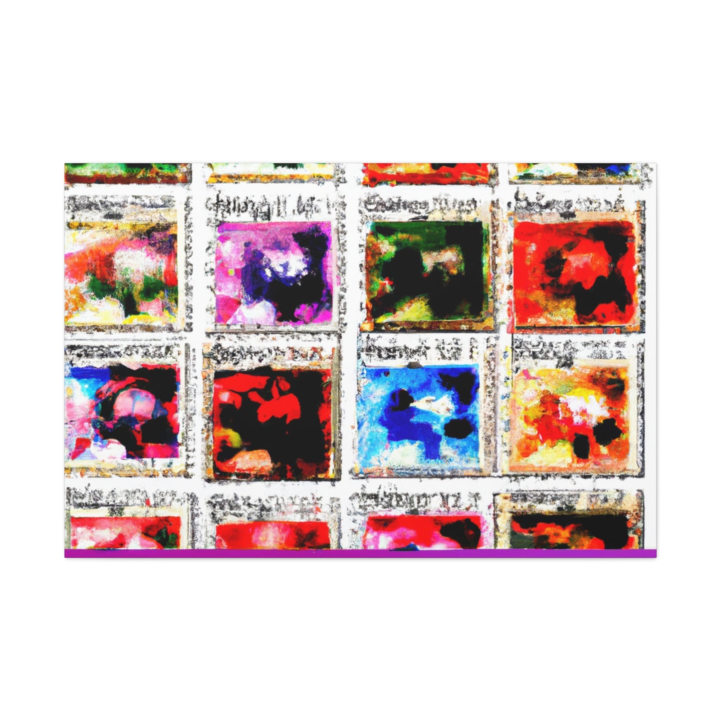 Global Forever Stamps - Postage Stamp Collector Canvas Wall Art