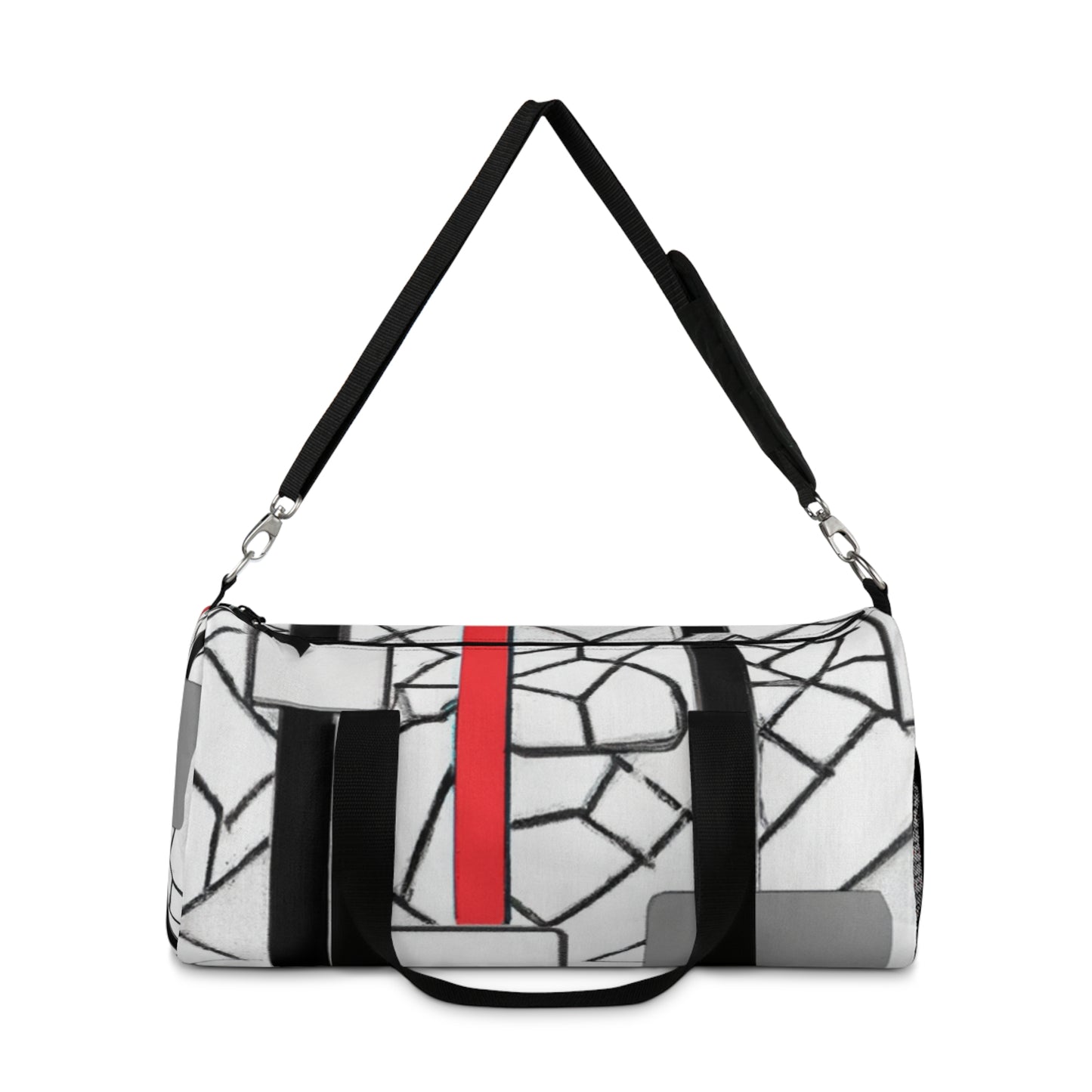 Selina Smoothington - Geometric Pattern Duffel Travel Gym Luggage Bag