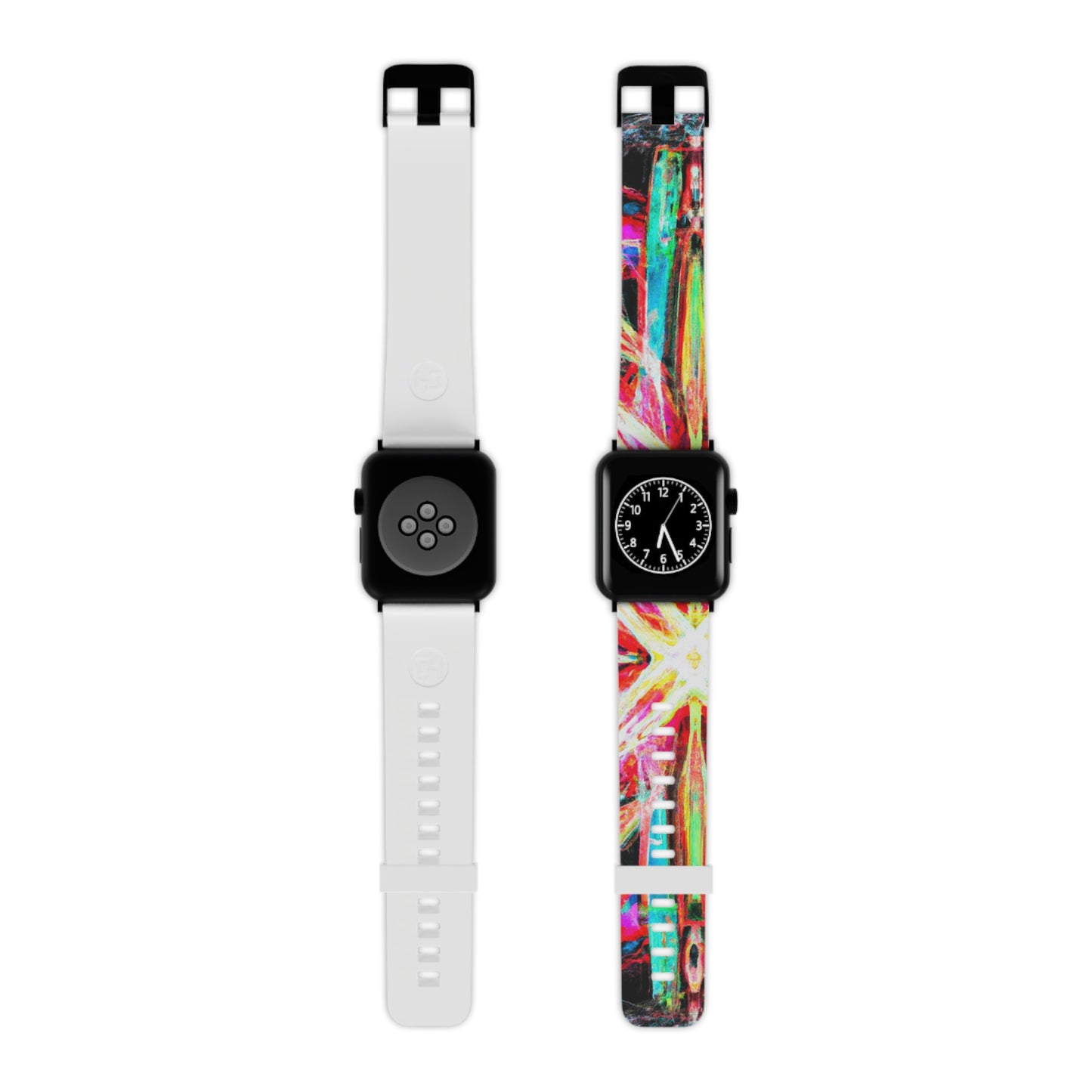 Herman Von Bezet - Trippy Hippy Boho Psychedelic Apple Wrist Watch Band