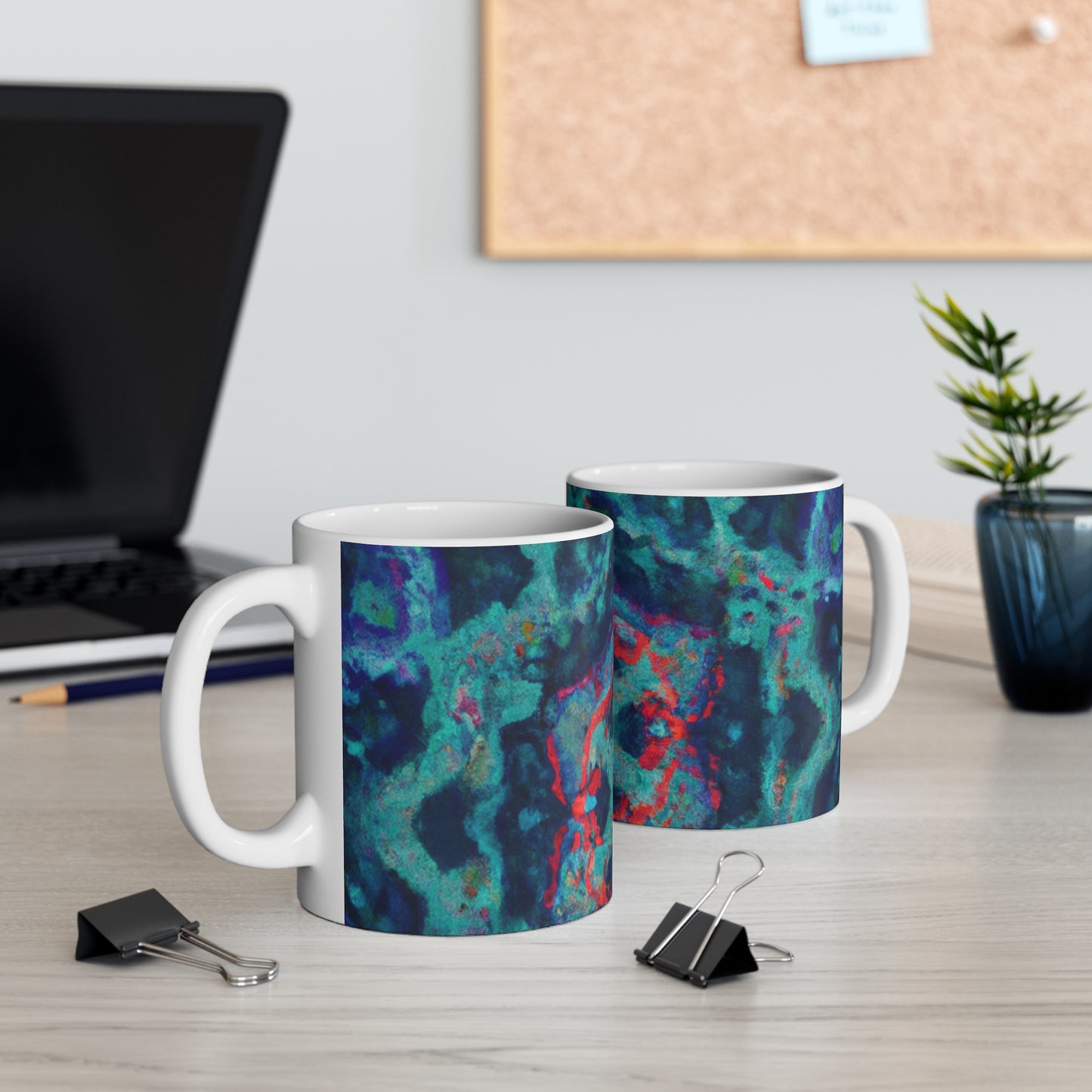 Harper's Roasted Coffee - Psychedelic Coffee Cup Mug 11 Ounce