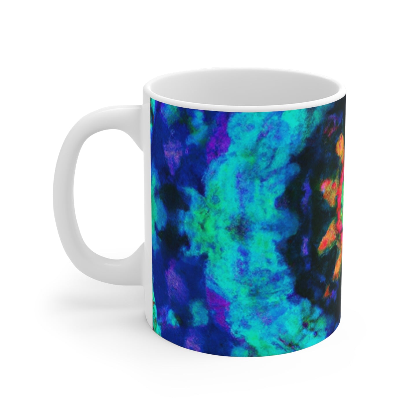 Sandy's Special Blend Coffee Roasters - Psychedelic Coffee Cup Mug 11 Ounce