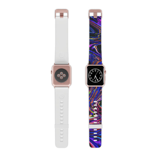 Percival Stradivarius - Trippy Hippy Boho Psychedelic Apple Wrist Watch Band