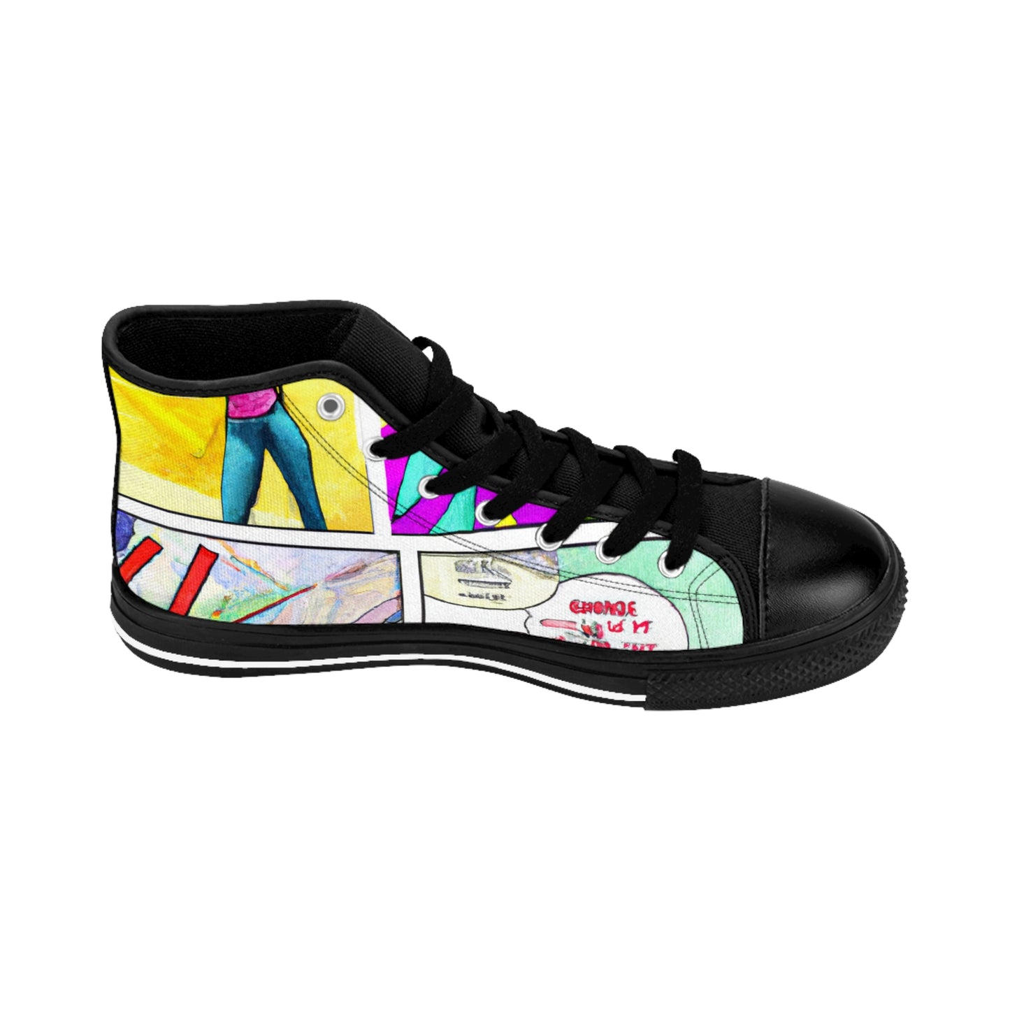 .

Grundas Humley, Shoemaker Extraordinaire - Comic Book Hi Tops