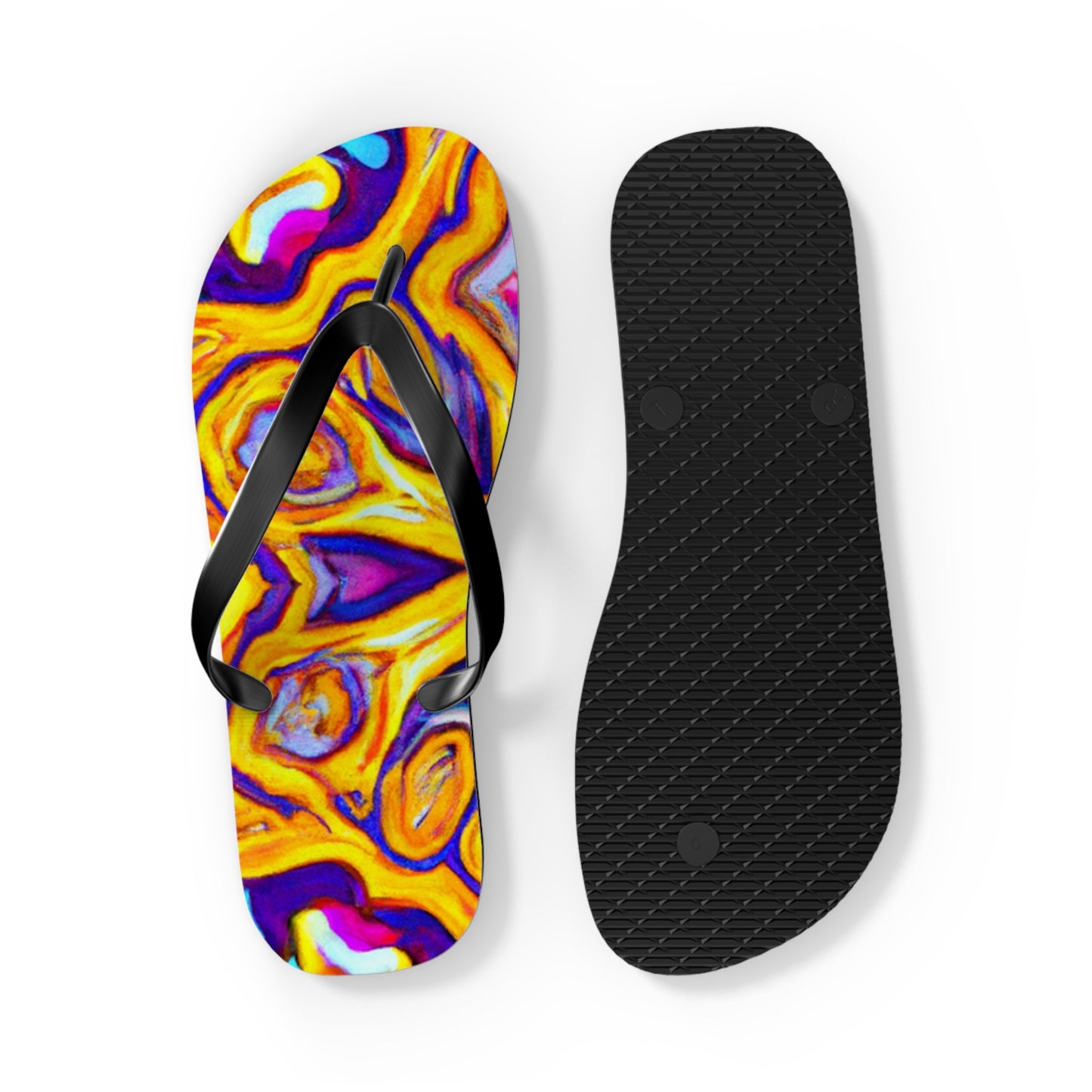 Hazel Stiles, Shoe Maker - Psychedelic Trippy Flip Flop Beach Sandals