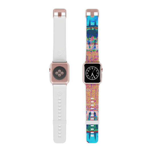 Harriet Blythe-Potter - Trippy Hippy Boho Psychedelic Apple Wrist Watch Band