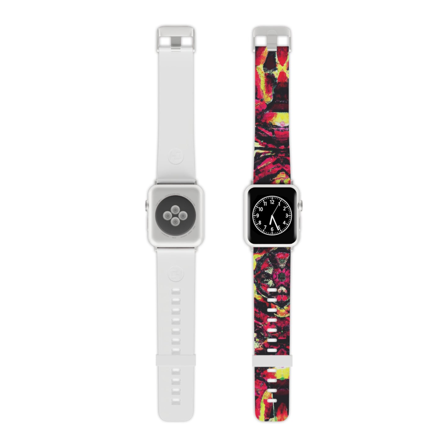 Clara Whitefield - Trippy Hippy Boho Psychedelic Apple Wrist Watch Band