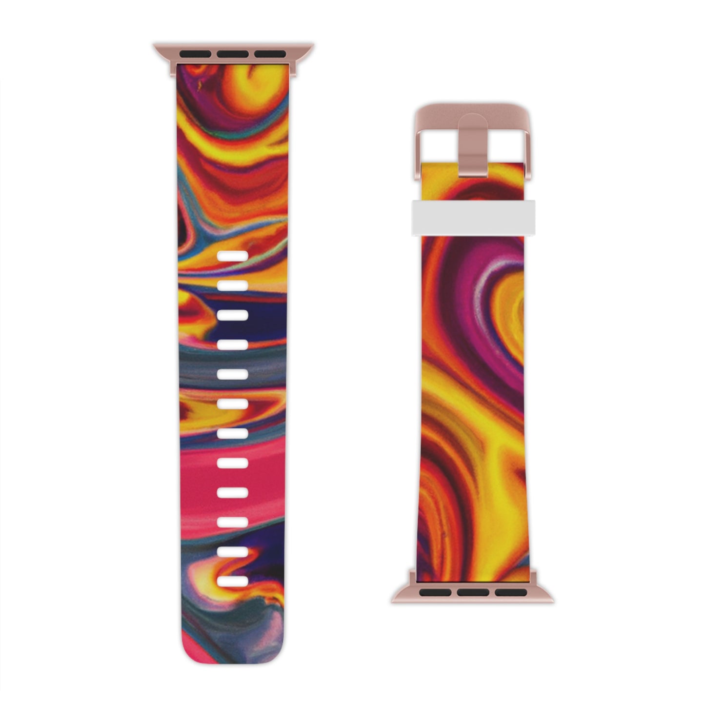 William Warrington - Trippy Hippy Boho Psychedelic Apple Wrist Watch Band