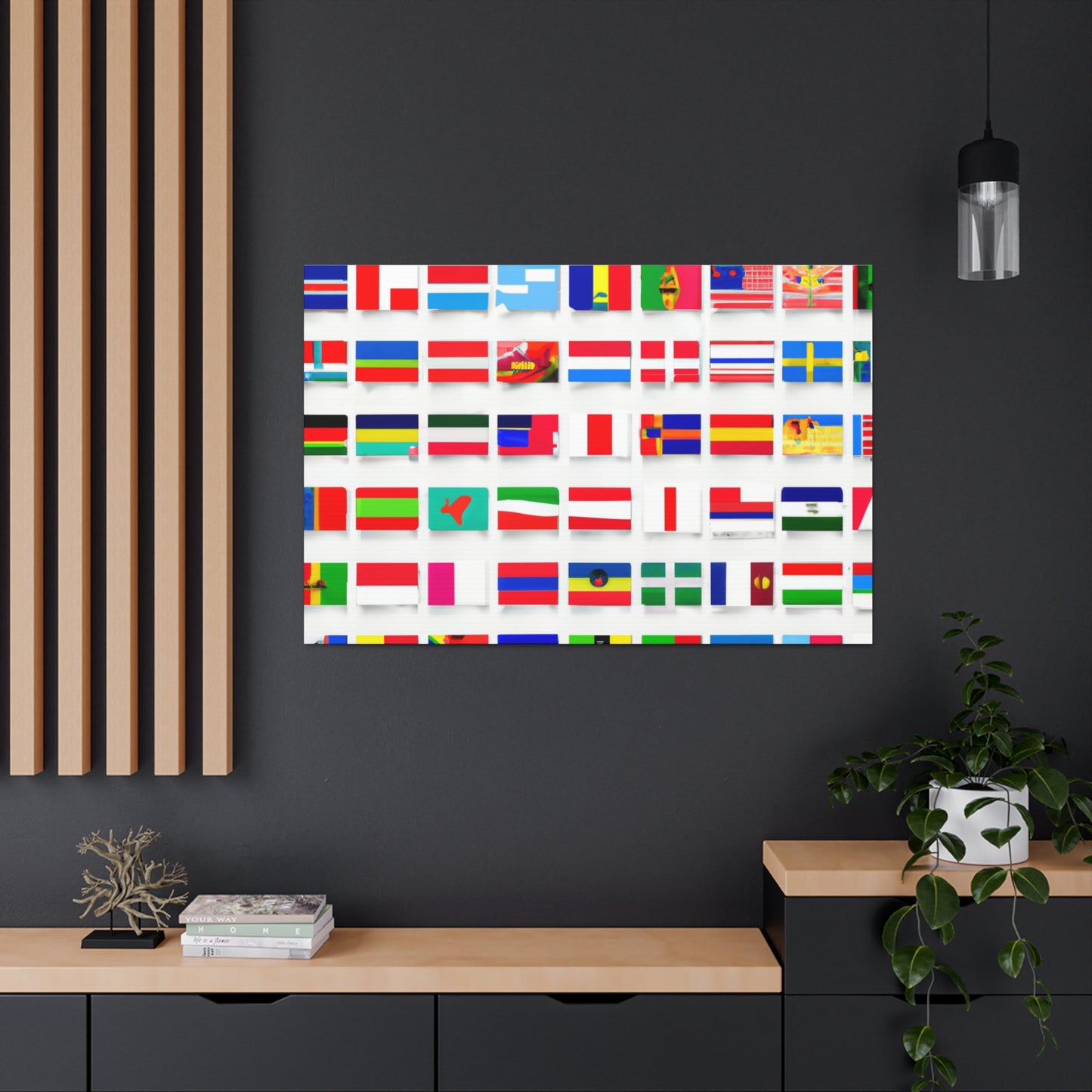 Emily Starrybaugh - Flags Of The World Canvas Wall Art