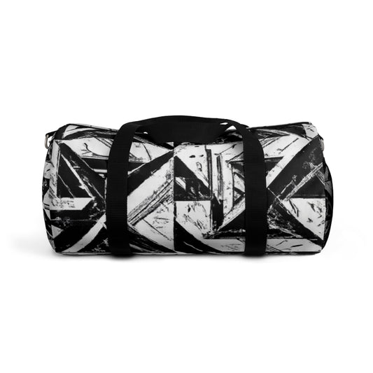 Marianne Doublebottom - Geometric Pattern Duffel Travel Gym Luggage Bag