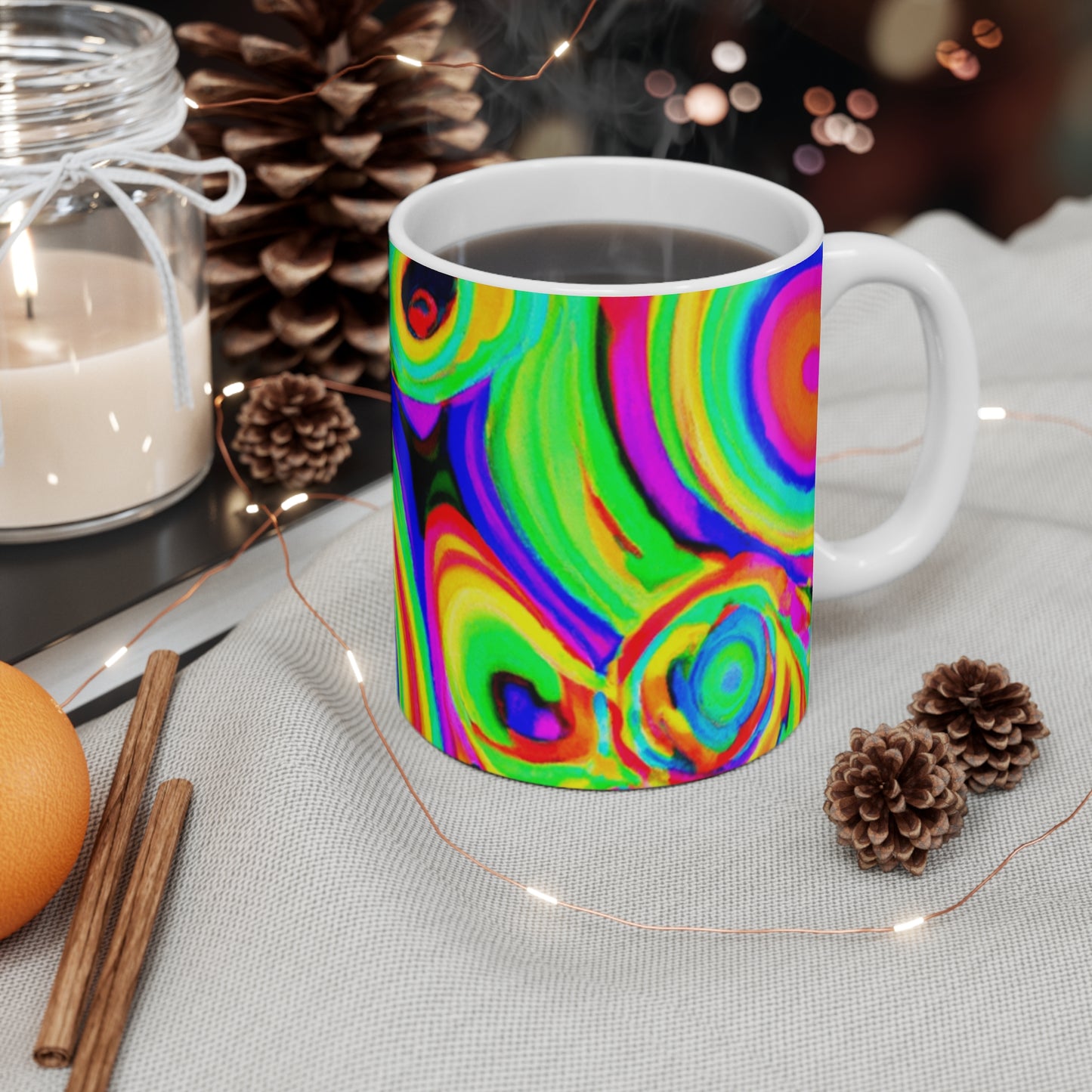 Java Joe's - Psychedelic Coffee Cup Mug 11 Ounce