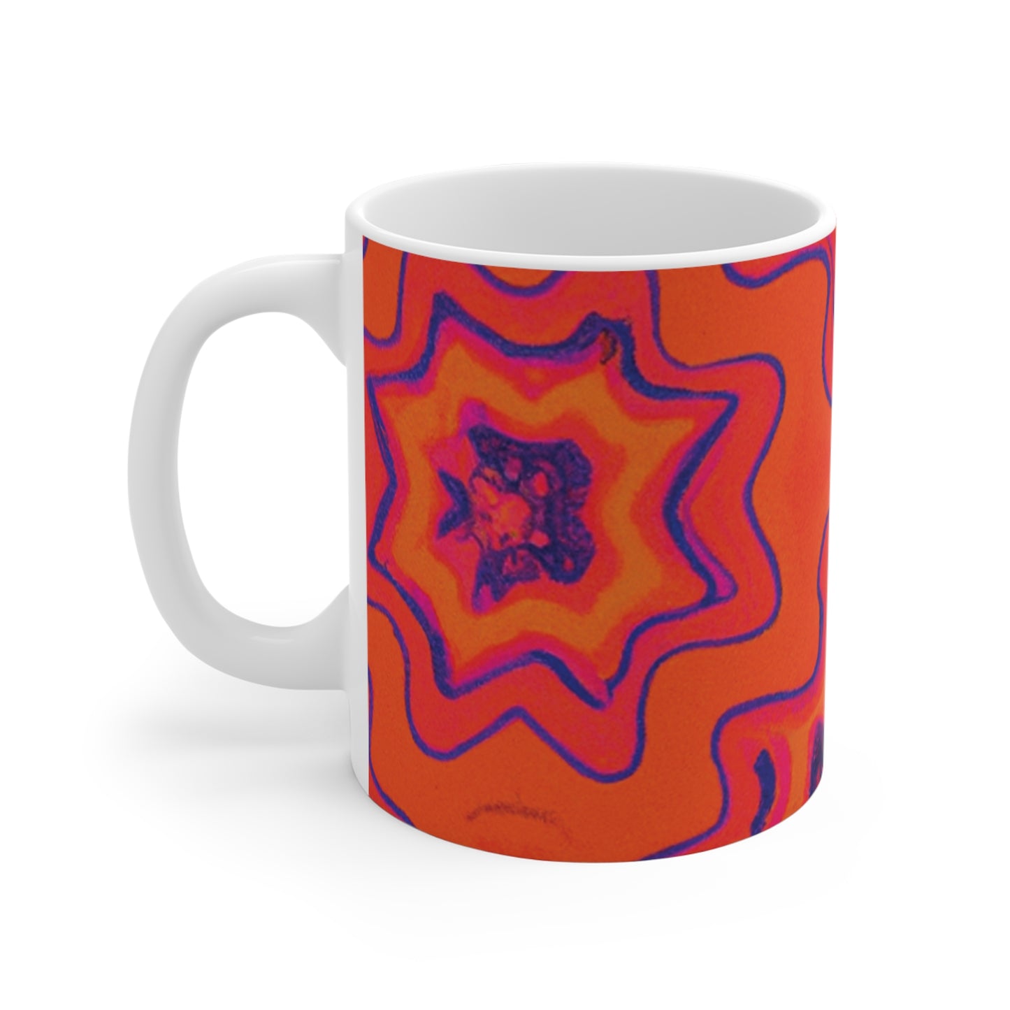 Edgar's Roasted Affection - Psychedelic Coffee Cup Mug 11 Ounce