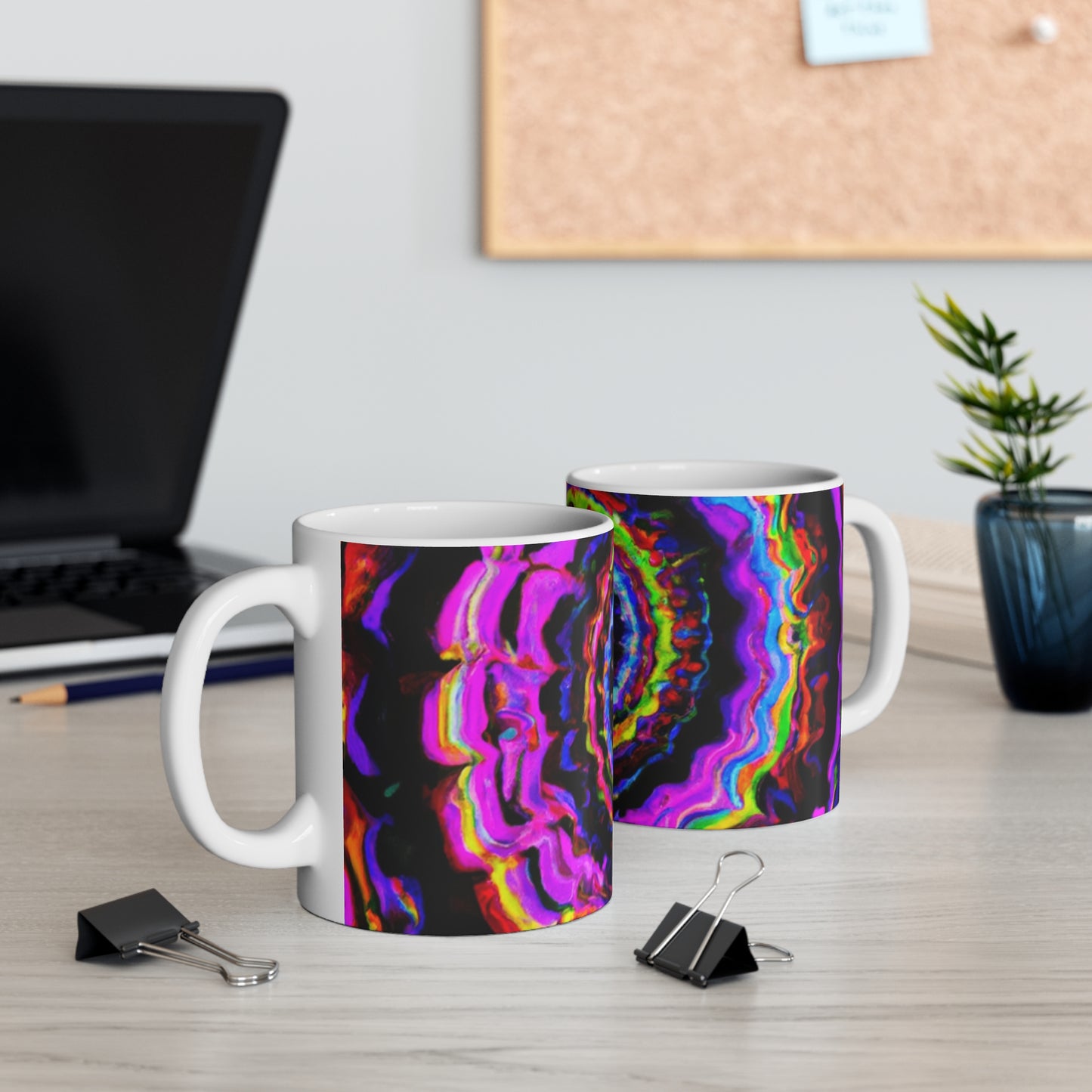 Tilda's Gourmet Java - Psychedelic Coffee Cup Mug 11 Ounce