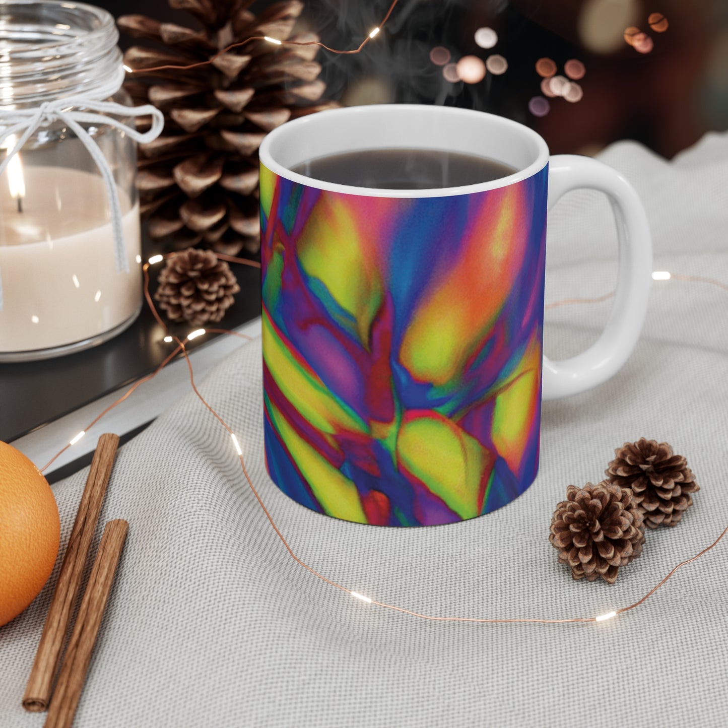 Earlene's Java House - Psychedelic Coffee Cup Mug 11 Ounce