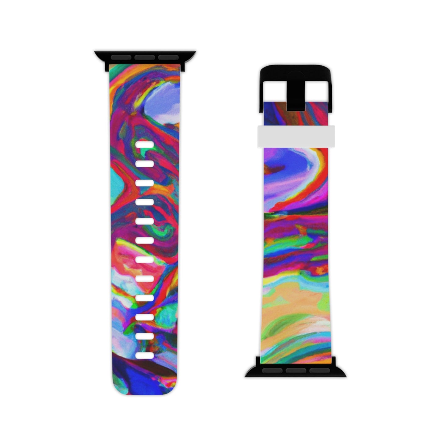 Charlotte Roersch - Trippy Hippy Boho Psychedelic Apple Wrist Watch Band