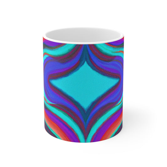 Joe's Java - Psychedelic Coffee Cup Mug 11 Ounce