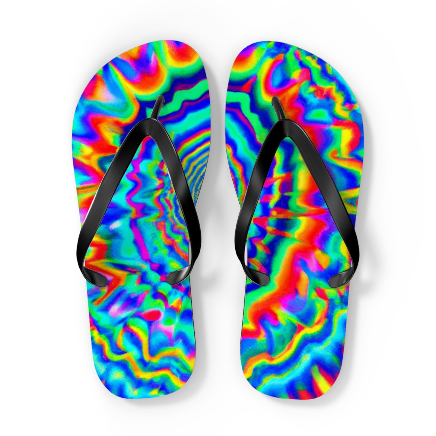 Annie Bootmaker - Psychedelic Trippy Flip Flop Beach Sandals