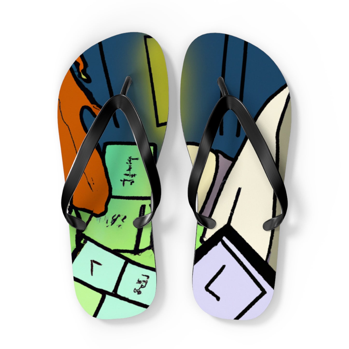 The Flaming Phoenix - Comics Collector Flip Flop Beach Sandals