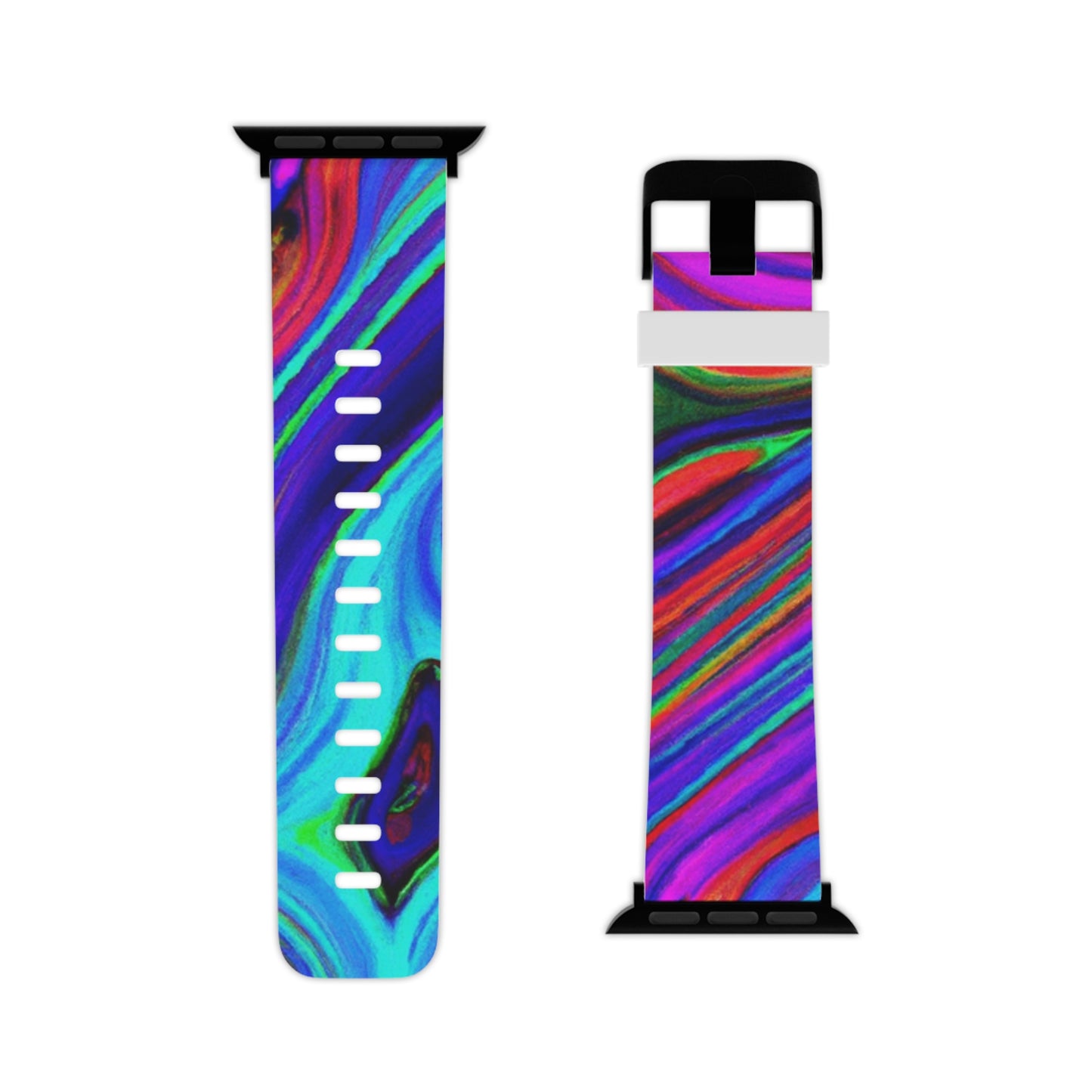 Augustus Swofford - Trippy Hippy Boho Psychedelic Apple Wrist Watch Band