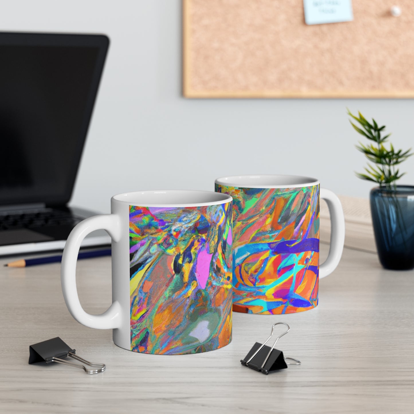 Eddison's Exquisite Espresso - Psychedelic Coffee Cup Mug 11 Ounce