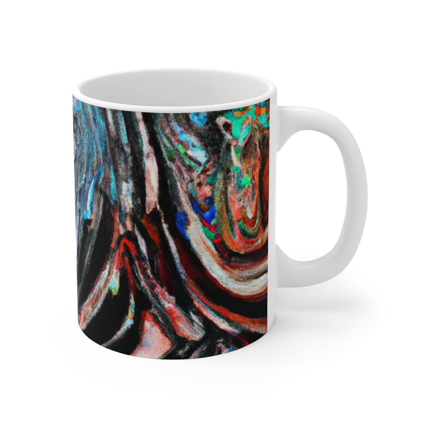 Fritz Brewhaus Coffee - Psychedelic Coffee Cup Mug 11 Ounce