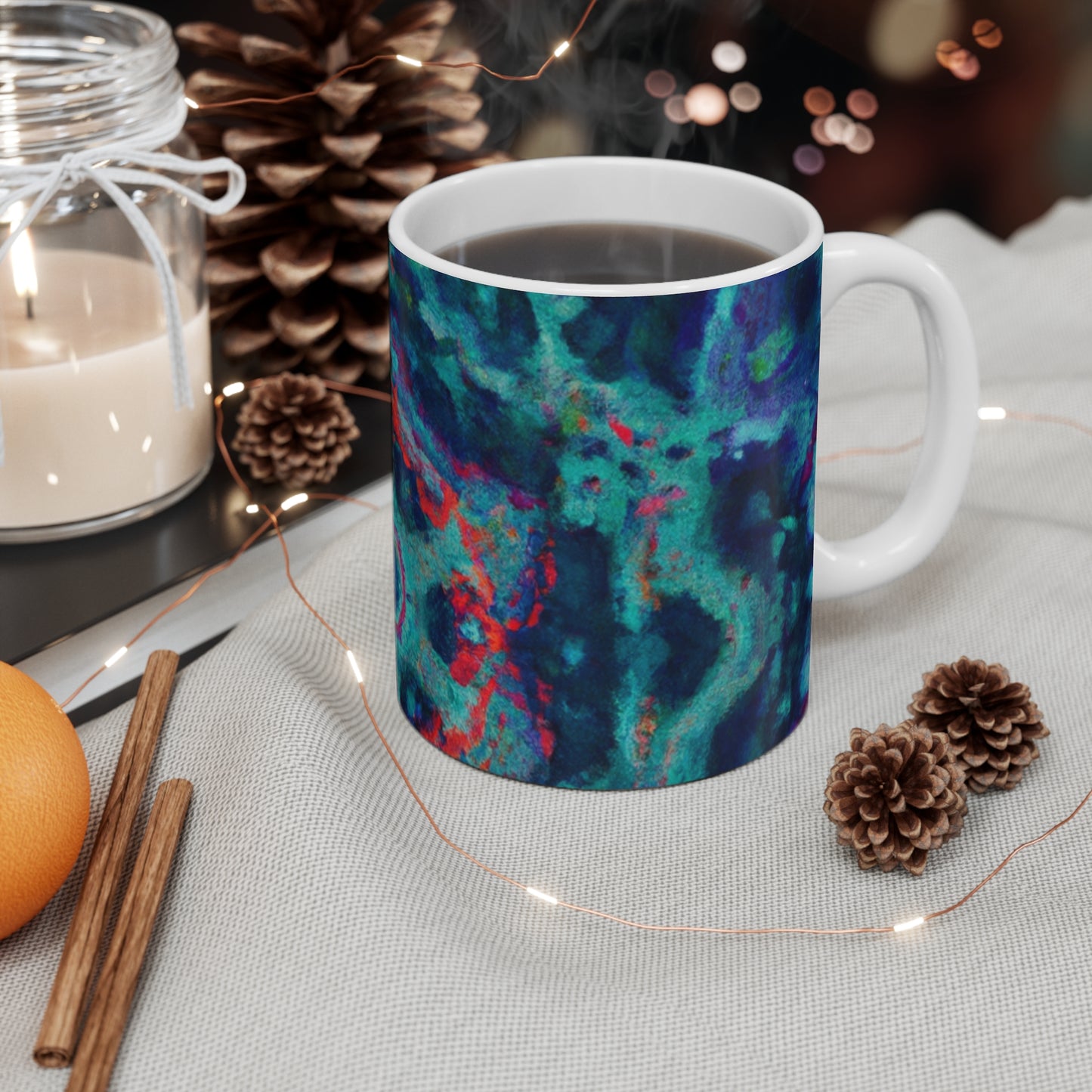 Harper's Roasted Coffee - Psychedelic Coffee Cup Mug 11 Ounce