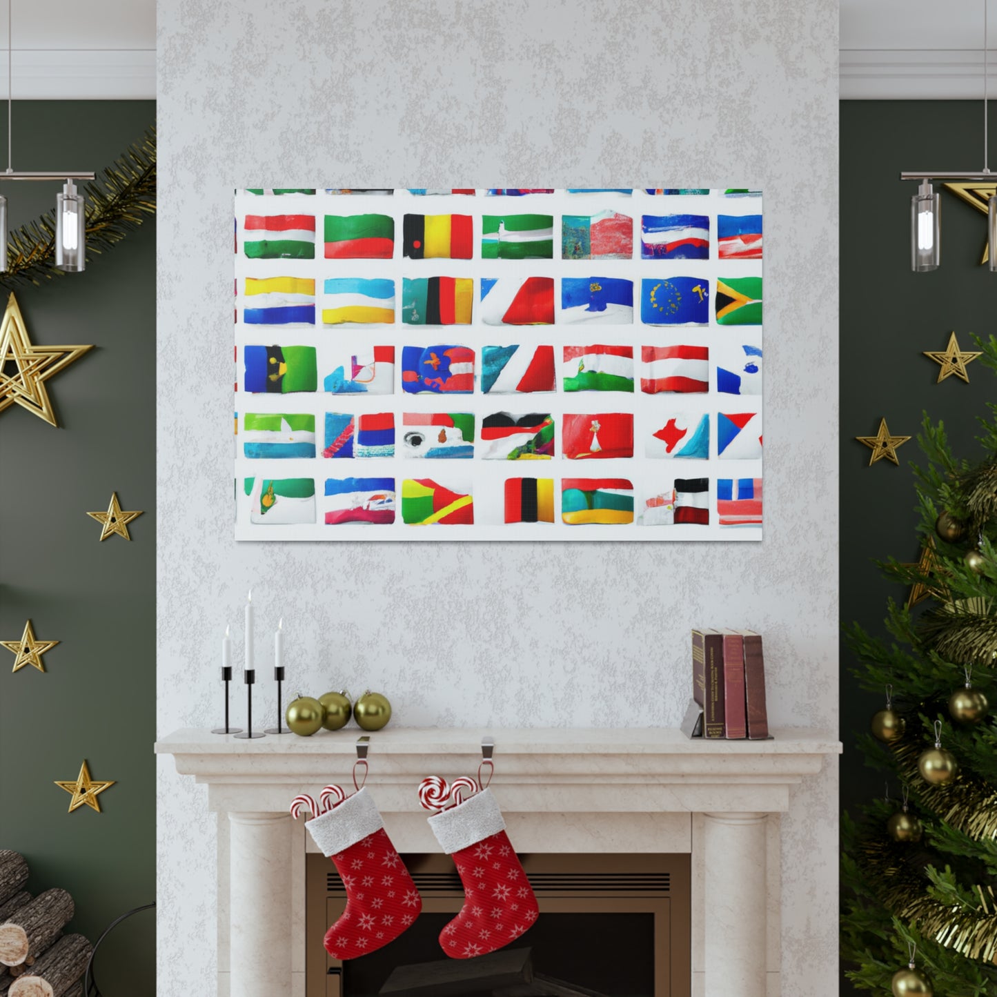 Emma Curttiss, Flag Designer - Flags Of The World Canvas Wall Art