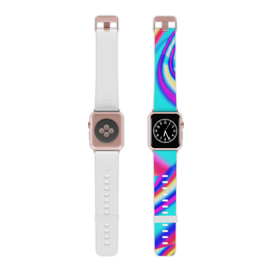 Augustus Lothar - Trippy Hippy Boho Psychedelic Apple Wrist Watch Band