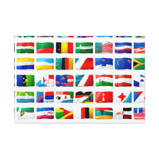 Emma Curttiss, Flag Designer - Flags Of The World Canvas Wall Art