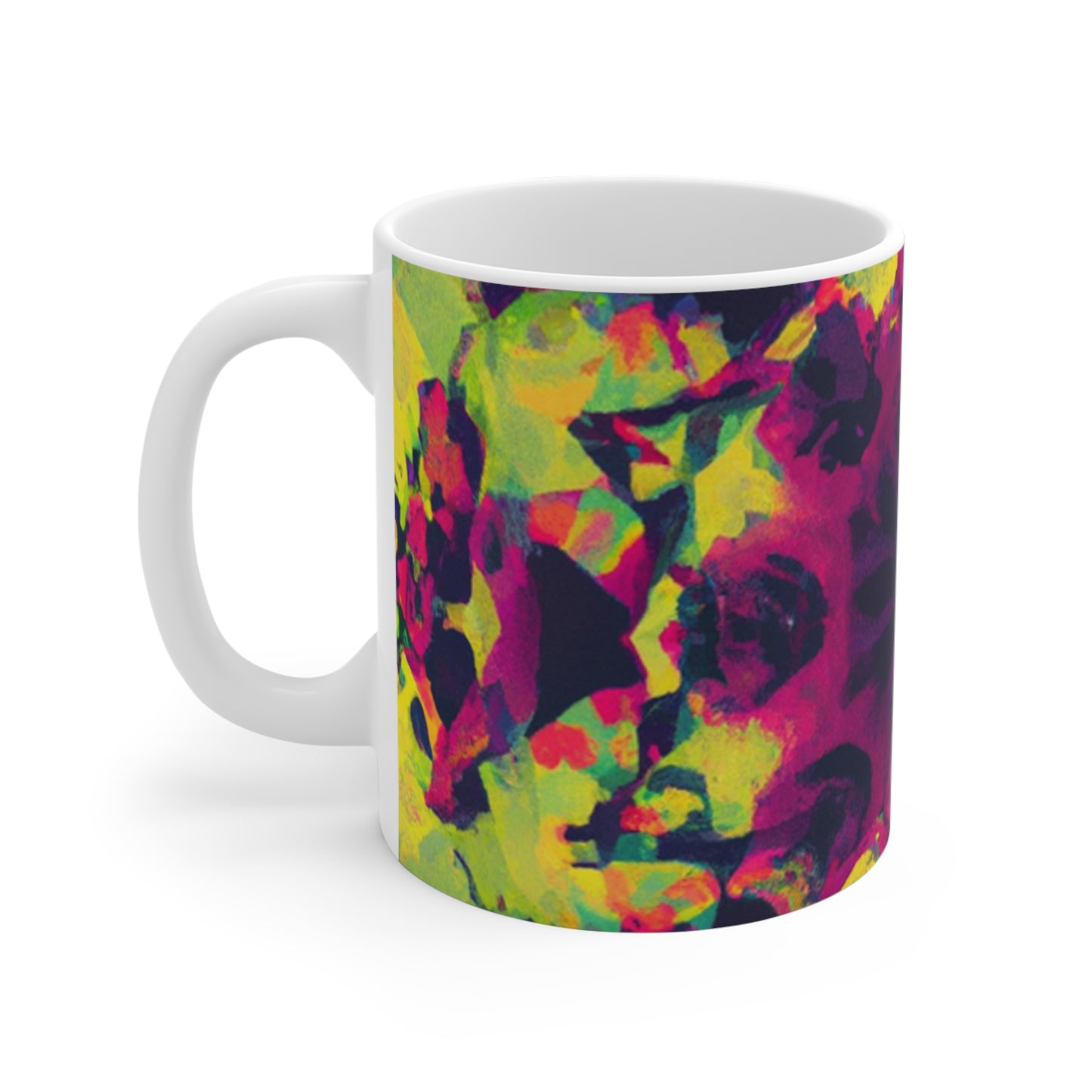 Perky Pete's Coffee - Psychedelic Coffee Cup Mug 11 Ounce