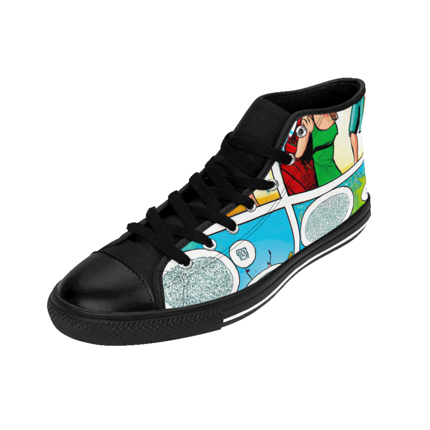 Sir Eliwynne, the Shoe Magnifico - Comic Book Hi Tops