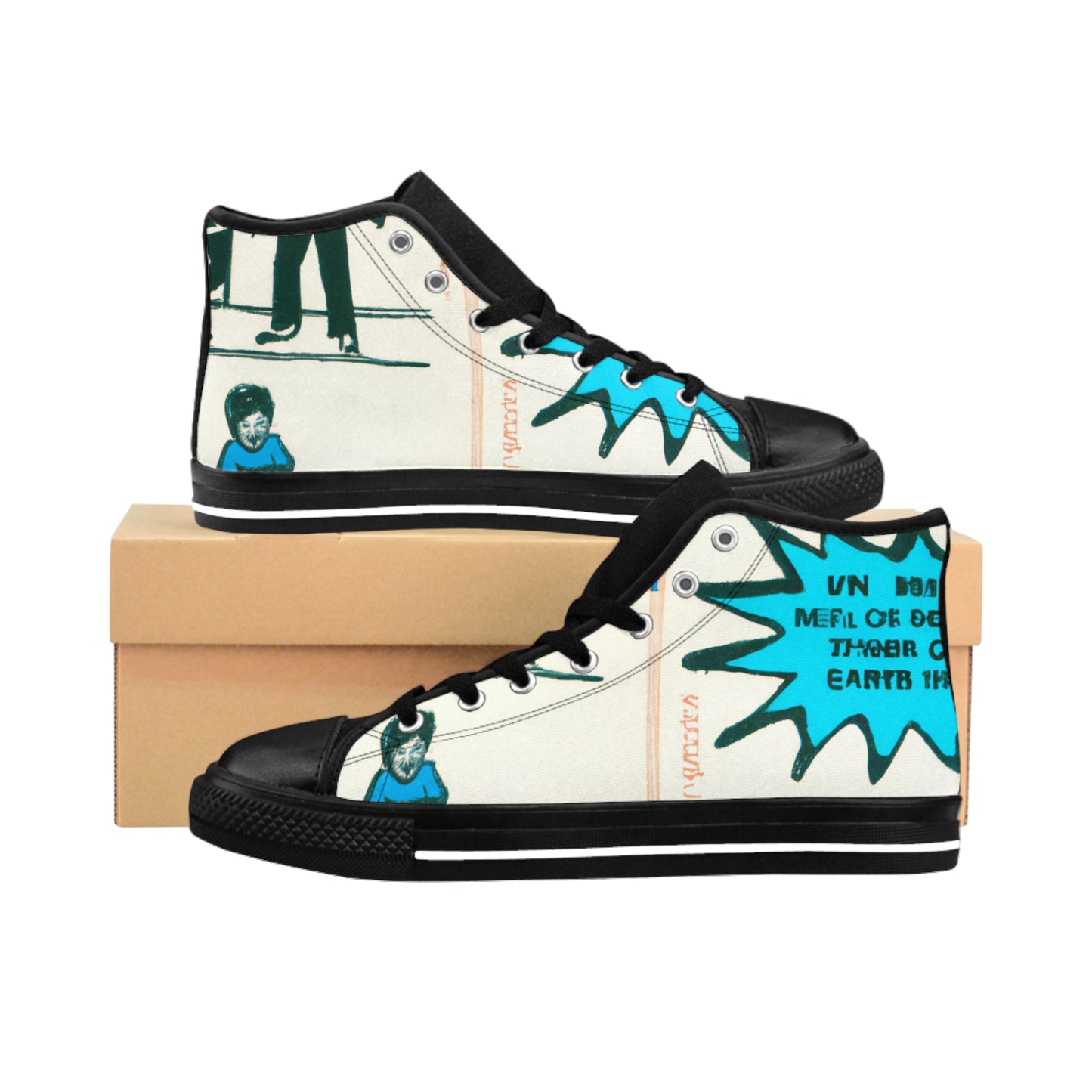 Duncan Belfry - Comic Book Hi Tops