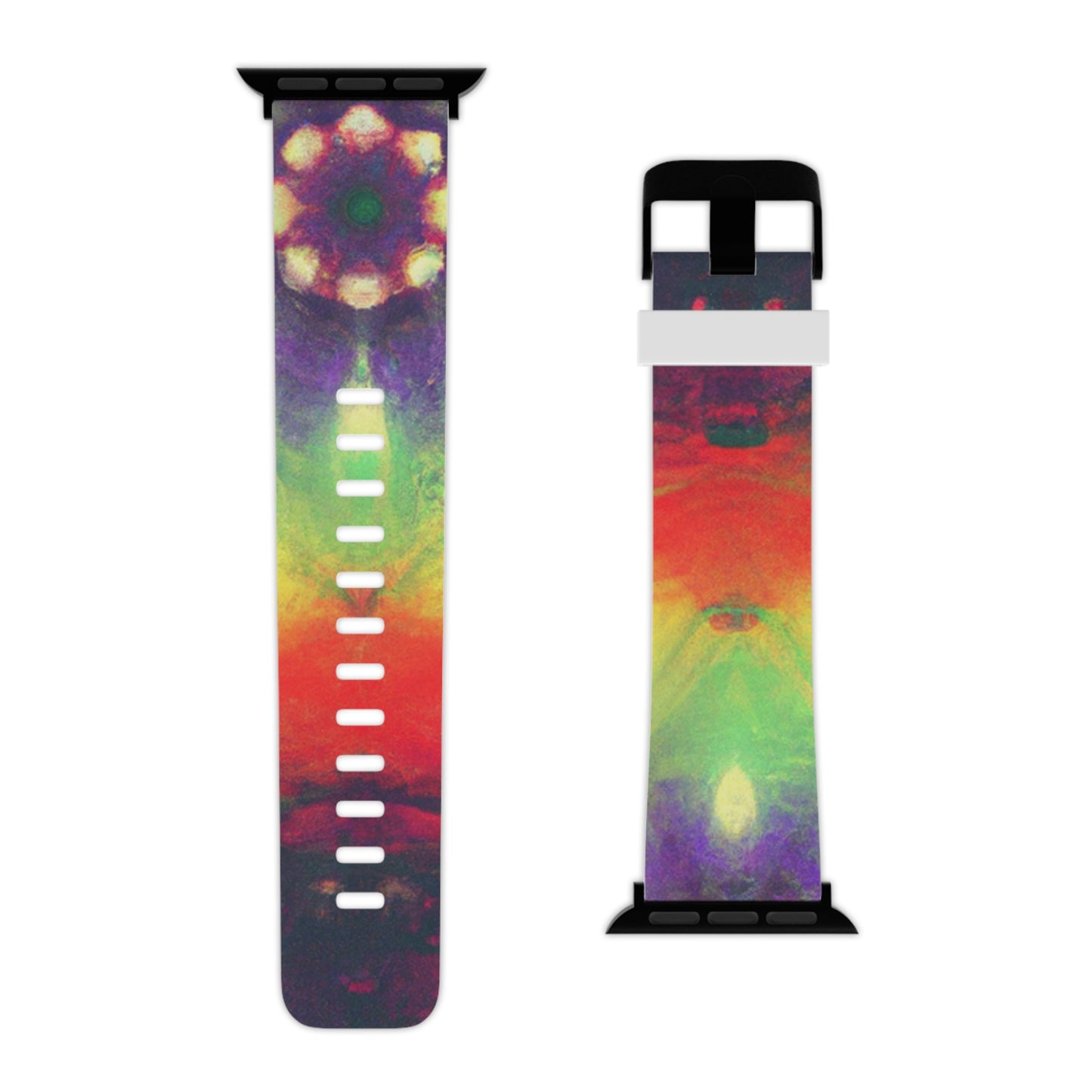 Izabelle LeGrande - Trippy Hippy Boho Psychedelic Apple Wrist Watch Band